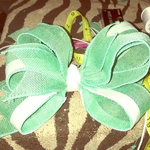 Mermaid color hair bow large in size